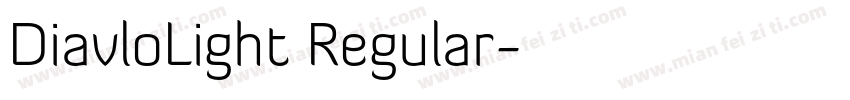 DiavloLight Regular字体转换